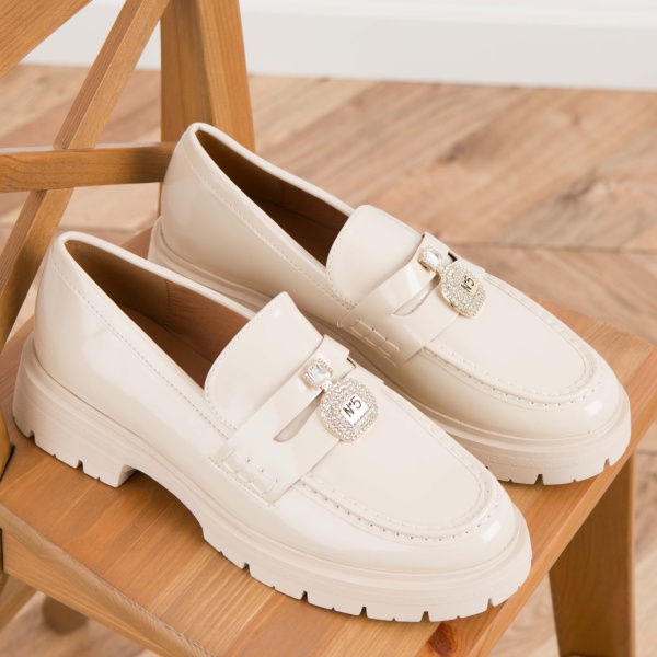 Pantofi casual cod T604 Beige