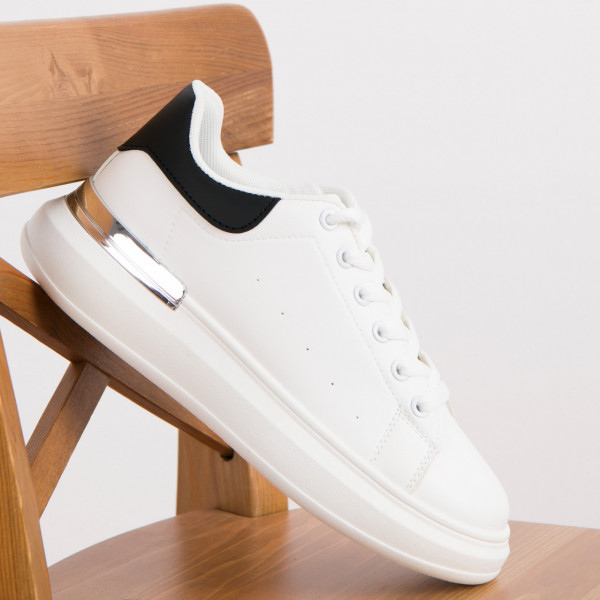 Pantofi sport cod H03 White/Black