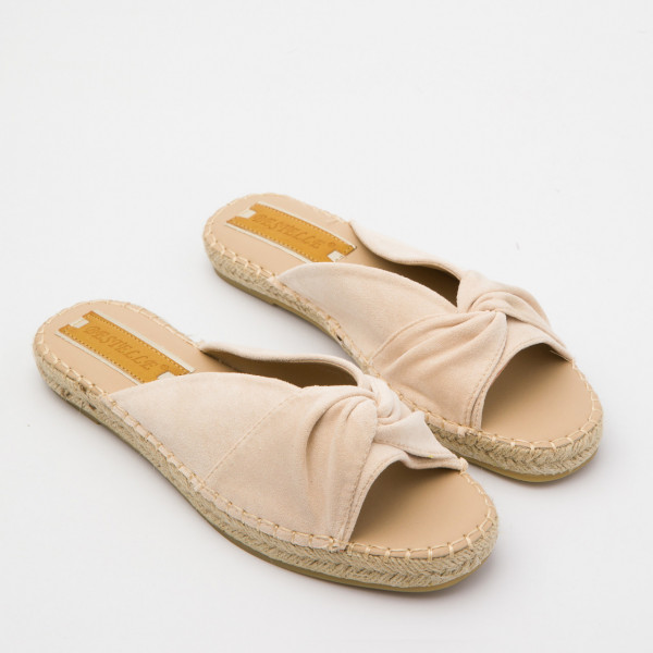 Papuci cod A676 Beige