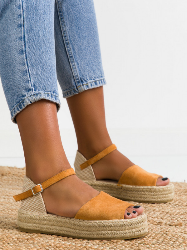 Espadrile cod L1069 Camel
