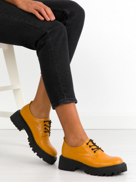 Pantofi casual cod KM16-18 Yellow