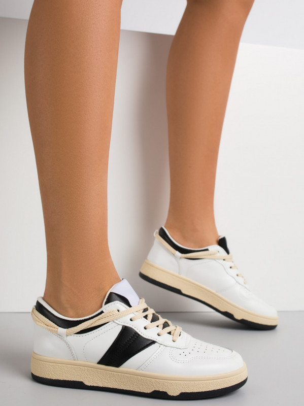 Pantofi sport cod YD650 White/Black