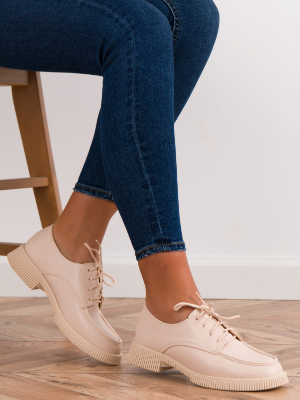 Pantofi casual cod K416 Beige