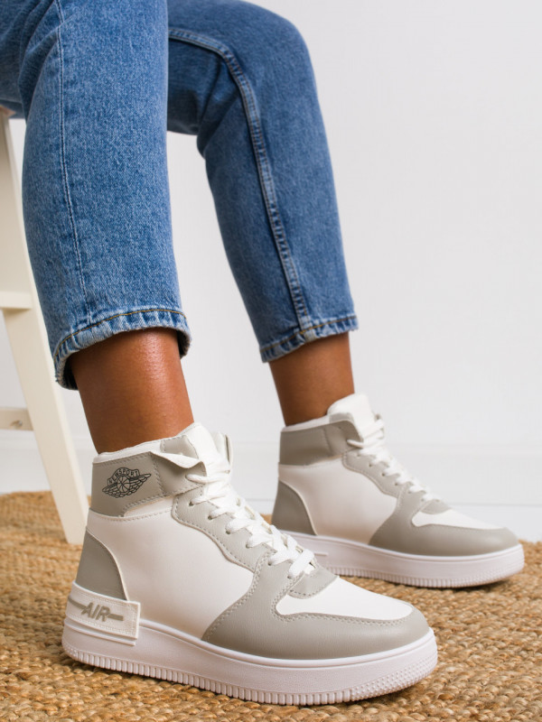 Pantofi sport cod J1865 White/Grey