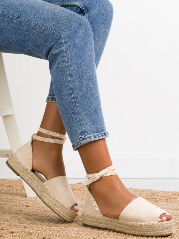 Sandale cod A22-161 Beige