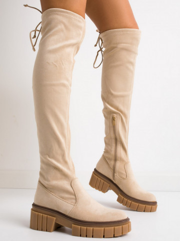 Cizme cod UK105 Beige