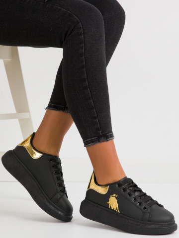 Pantofi sport cod FCL706-1 Black/Gold