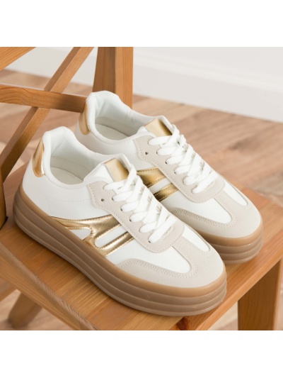 Pantofi sport cod YY110 White/Gold