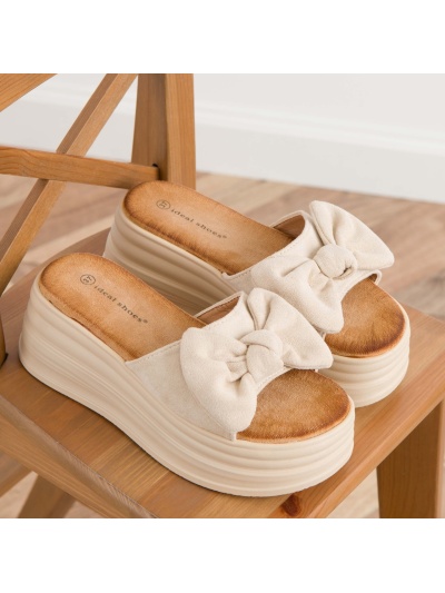 Papuci cod 5218 Beige