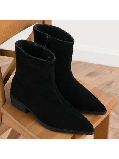 Ghete din piele naturala cod B26-1015 Black