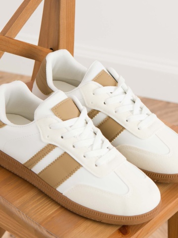 Pantofi sport cod D001 White/Beige