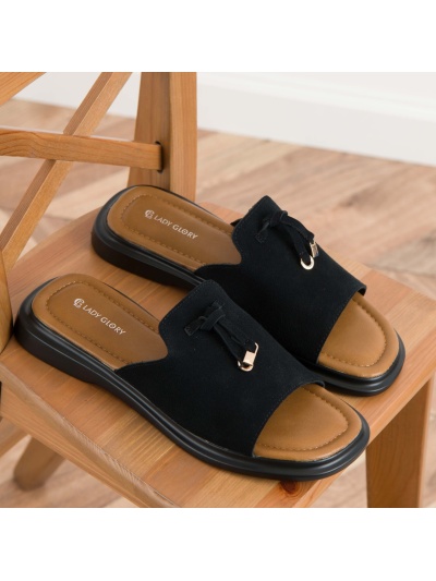 Papuci cod R861 Black