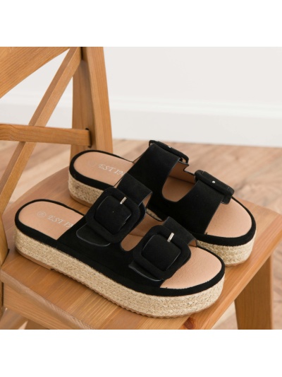 Papuci cod X24-1187 Black