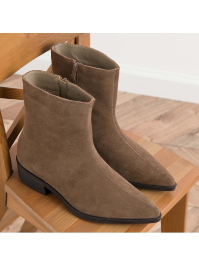 Ghete din piele naturala cod B26-1015 Khaki