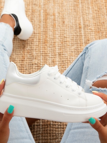 Pantofi sport cod 20C01 White/Silver