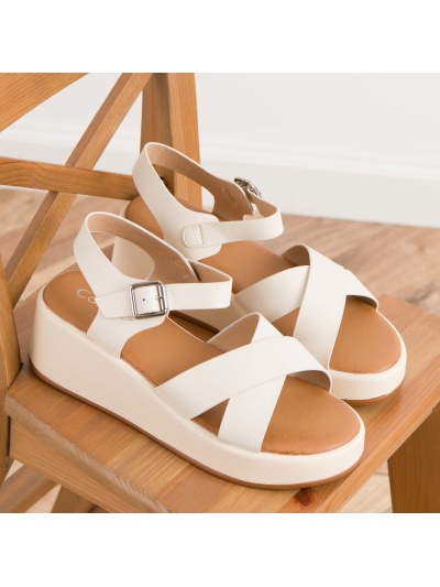 Sandale cod 8088 Off White