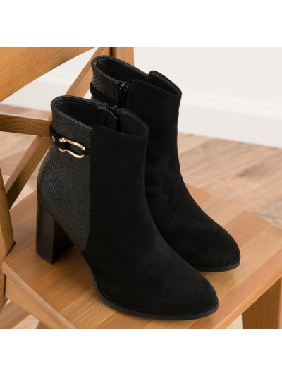 Botine cod F6357 Black