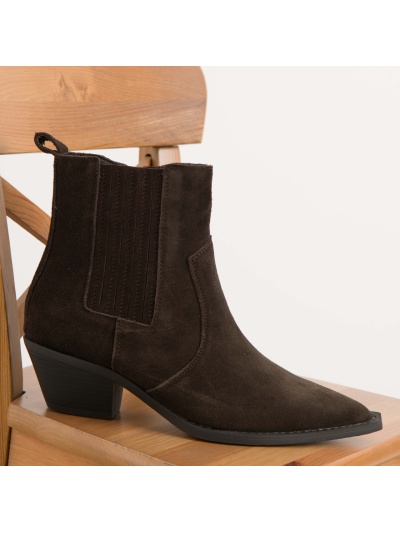 Ghete din piele naturala cod B26-1011 Coffee