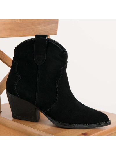 Ghete din piele naturala cod B26-1012 Black