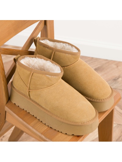 Ghete din piele naturala cod H33 Camel