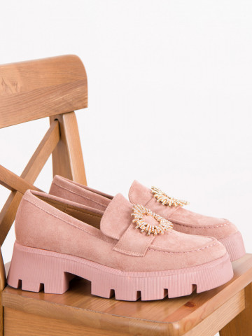 Pantofi casual cod G1709 Pink