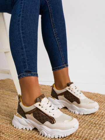 Pantofi sport cod JF3001 Beige