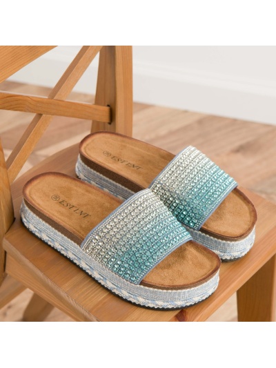 Papuci cod X25-1718 Blue