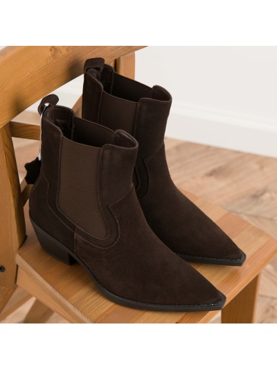 Ghete din piele naturala cod B26-1013 Coffee