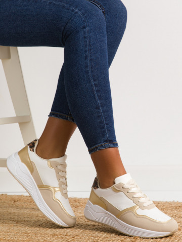 Pantofi sport cod 6210-1 Beige