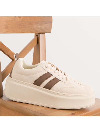 Pantofi sport cod AA87 Beige/Brown