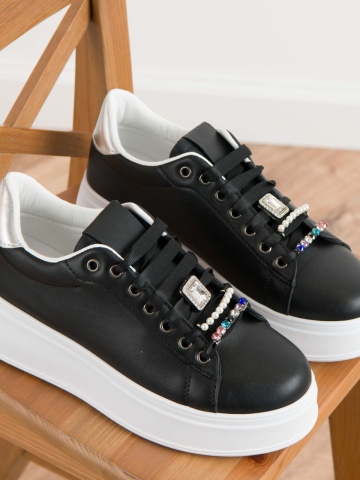 Pantofi sport cod MK041 Black/Silver
