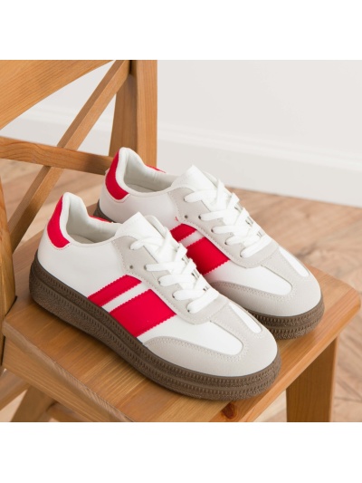 Pantofi sport cod T002 White/Red