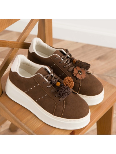Pantofi sport cod CD-5691 Coffee