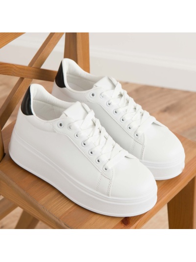 Pantofi sport cod MK062 White/Black