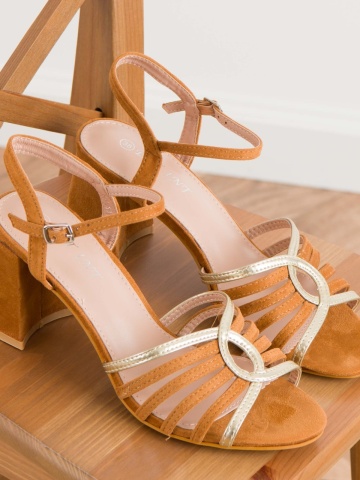 Sandale cod A24-1053 Camel