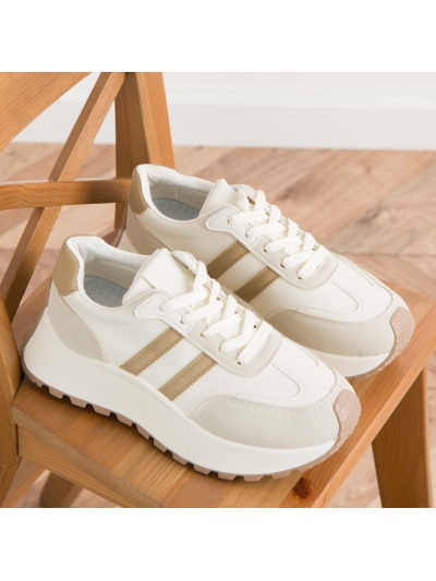 Pantofi sport cod BN007 Beige/Khaki