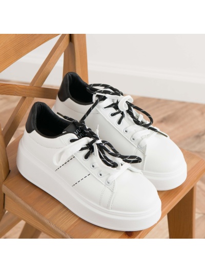 Pantofi sport cod MK046 White/Black