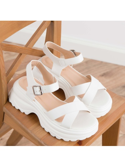 Sandale cod 6494 White