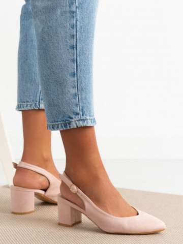 Sandale cu toc cod 9R27 Nude