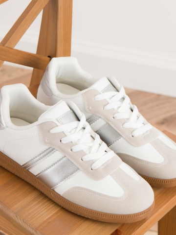 Pantofi sport cod D001 White/Silver