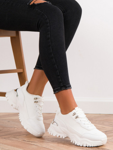 Pantofi sport cod H183 White