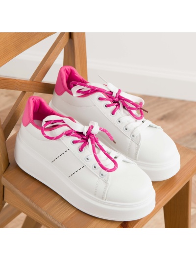 Pantofi sport cod MK046 White/Red