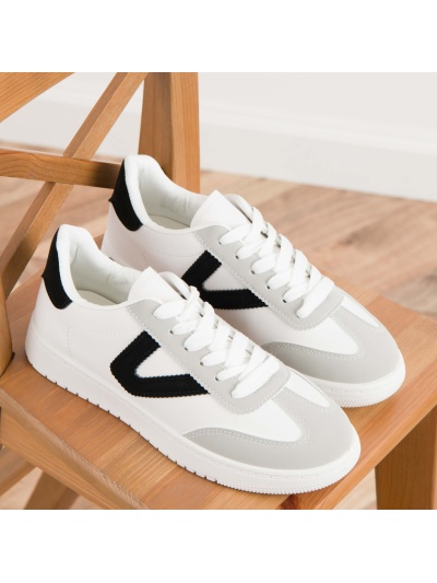 Pantofi sport cod T005 White/Black