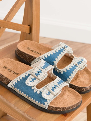 Papuci cod 1139 Blue