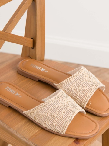 Papuci cod T592-34 Beige