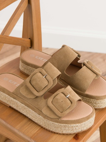 Papuci cod X24-1187 Khaki