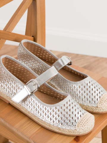 Espadrile cod N25-1756 Silver