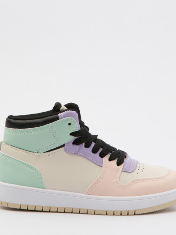 Pantofi sport cod D222 White/Pink/Purple