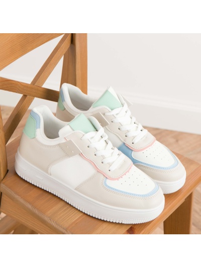 Pantofi sport cod W001 White/Green