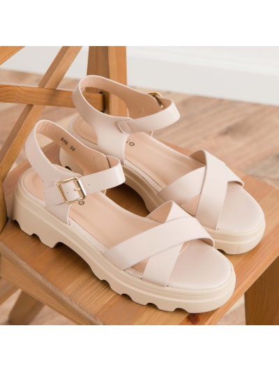 Sandale cod 848 Beige